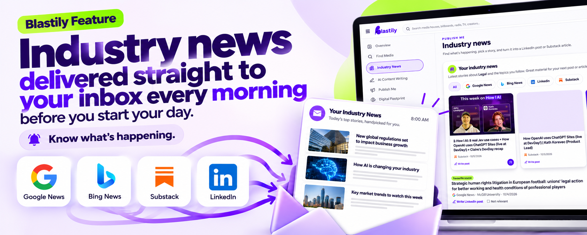 Blastily industry news alerts delivered to your inbox every morning