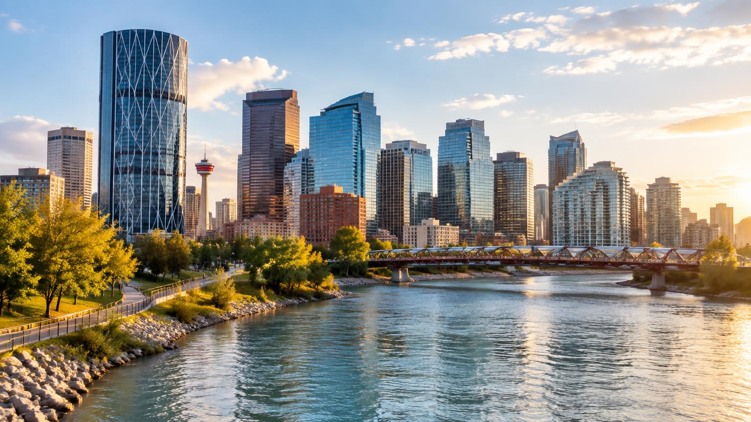 Calgary skyline representing local marketing and PR