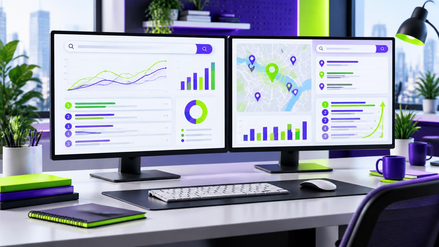 Search visibility, local SEO and digital performance dashboards