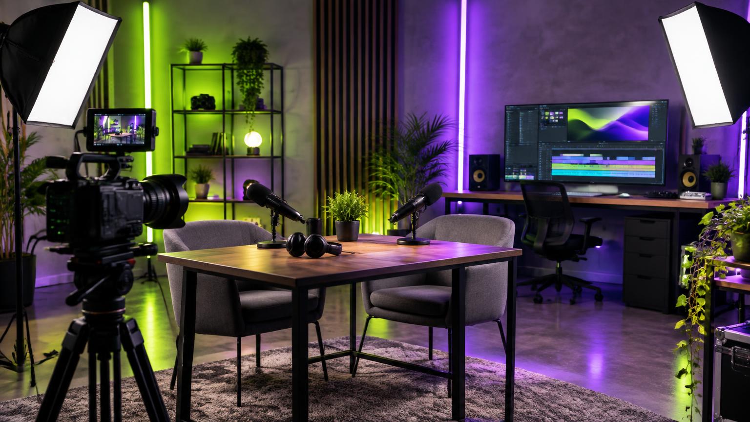 Video, podcast and digital content production studio